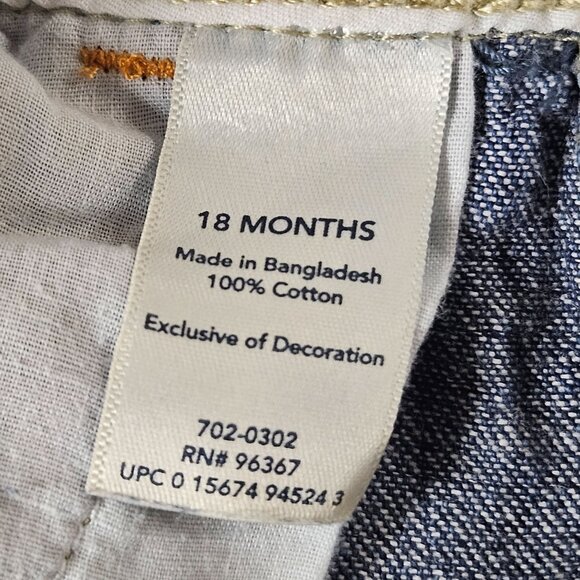 Oshkosh Bgosh Denim Overalls 18 Months Boys Vestbak Adjustable Straps Cotton Cla - Picture 5 of 8